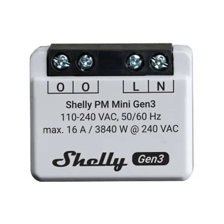Shelly PM Mini Gen3 Controller, WiFi/Bluetooth